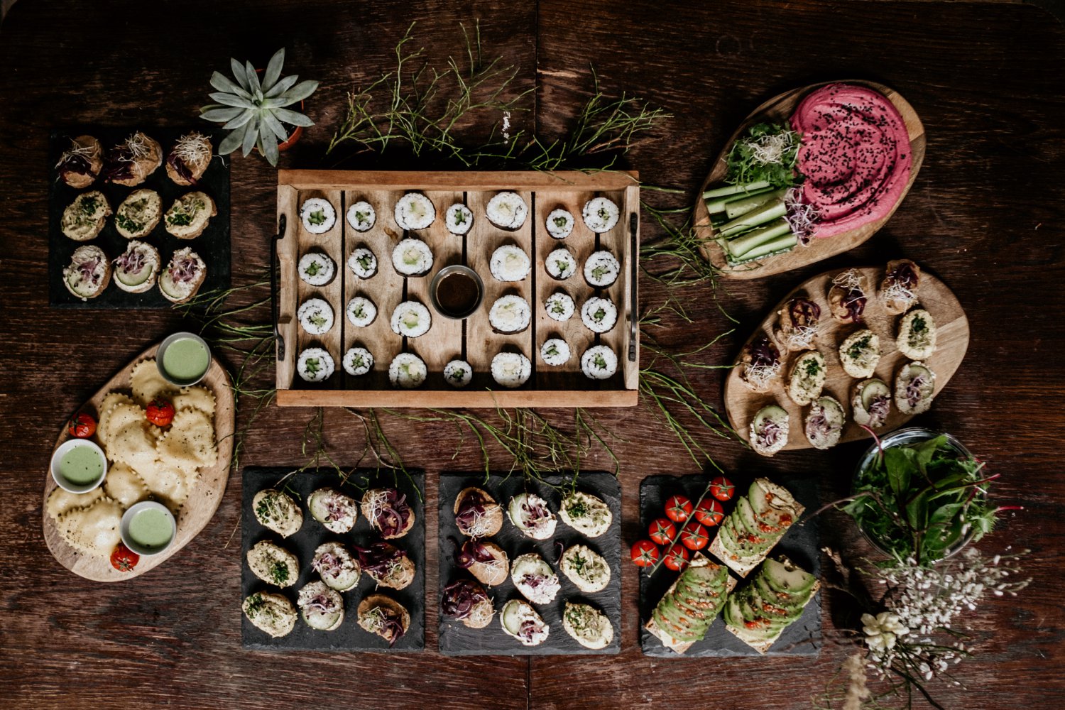 veganský catering na svatbu