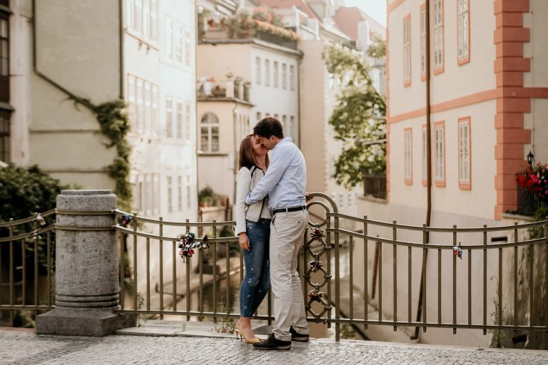 Pre-wedding Photo shoot in Prague Old Town | Eva & Pavel